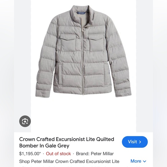 NWT Peter Millar size M jacket(Sold out everywhere) - Picture 2 of 3